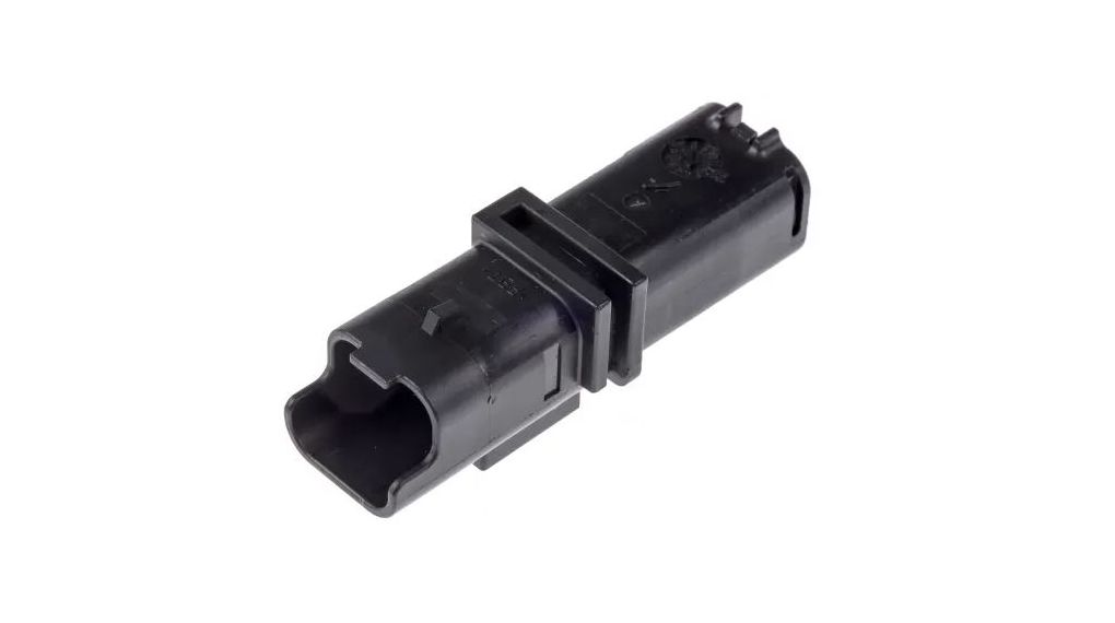 Crimp Housing, Plug, 17.4mm, Rows - 1, Poles - 2