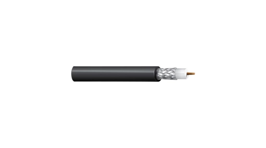 Coaxial Cable RG-174/U PVC 2.79mm 50Ohm BCCS Black 30.5m