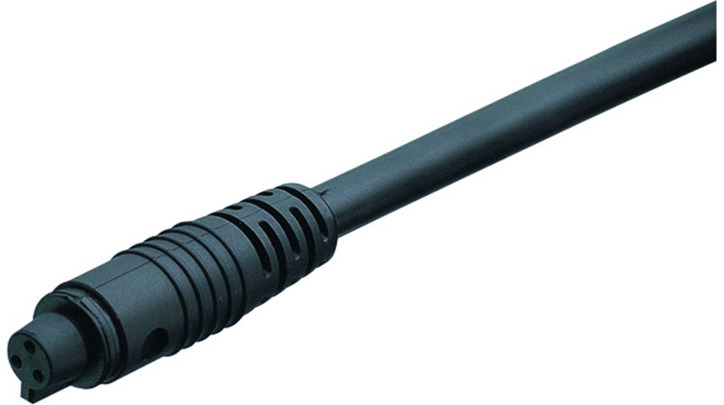 Gevormd op 2 m PVC-kabel, Aansluiting, 3A, 60V, Contacten - 3