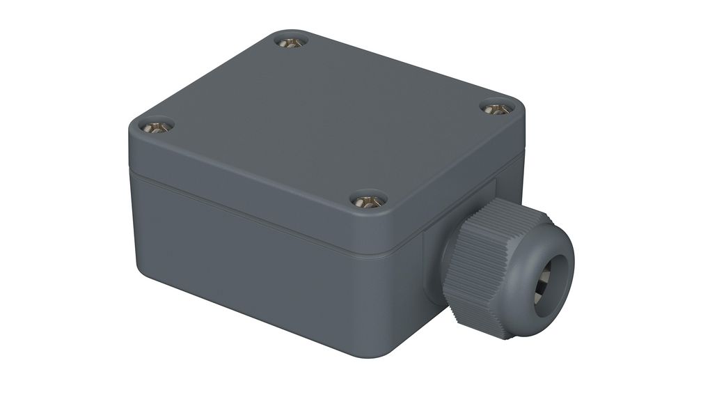 Kunststoffgehäuse Euromas 58x64x34mm Silbergrau Polyamid 6 IP65