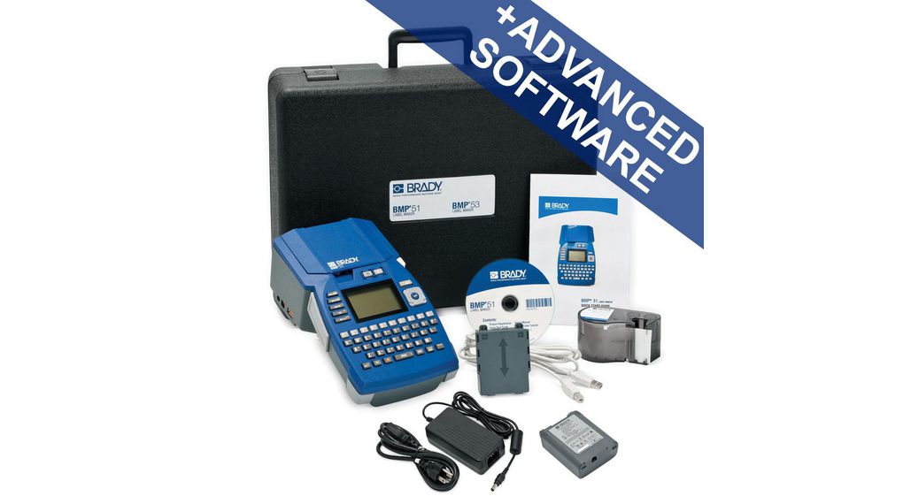 Label Printer Kit with Advanced Software, USB, QWERTY, 25.4mm/s, 300 dpi
