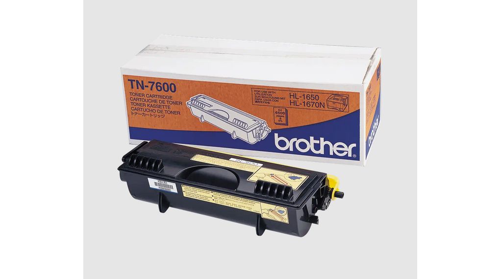 TN7600, Brother Toner Cartridge, 6500 Sheets, Black