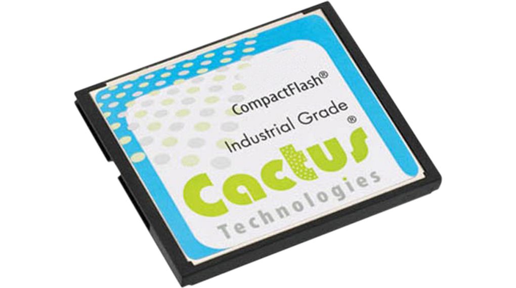 Industrial Memory Card, CompactFlash (CF), 32GB, 50MB/s, 30MB/s, Black