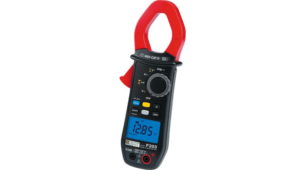 Current Clamp Meter, TRMS AC + DC, 59.99kOhm, 20kHz, LCD, 600A