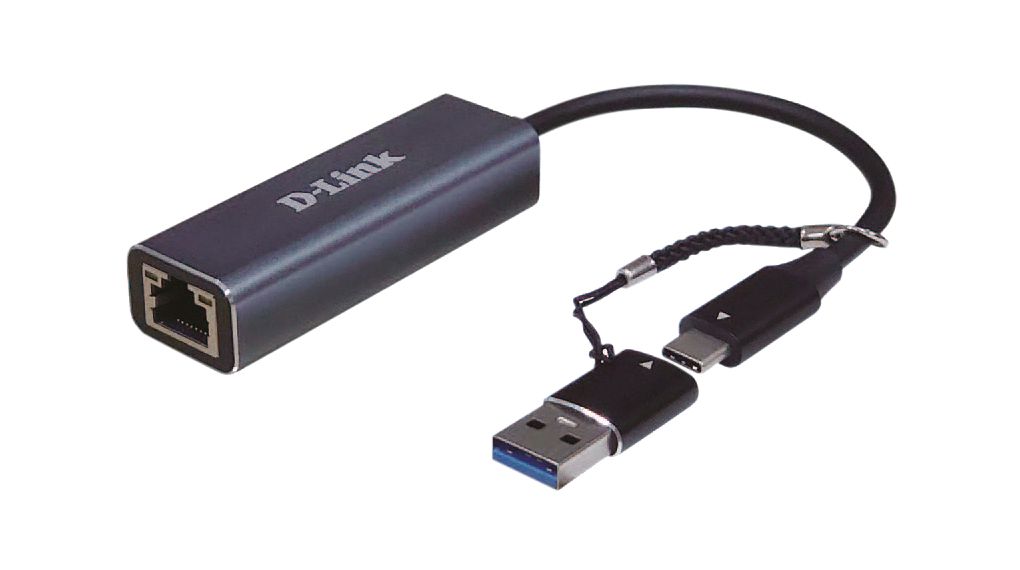 USB Network Adapter, 2.5Gbps, USB-A Plug / USB-C Plug - RJ45 Socket