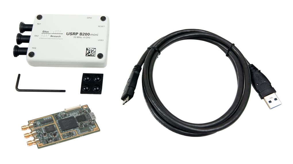 USRP B200mini szoftveresen definiált/kognitív rádiós FPGA fejlesztői kártya és ház, 70 MHz ... 6GHz RF/USB 3.0/GPIO/JTAG/ADC