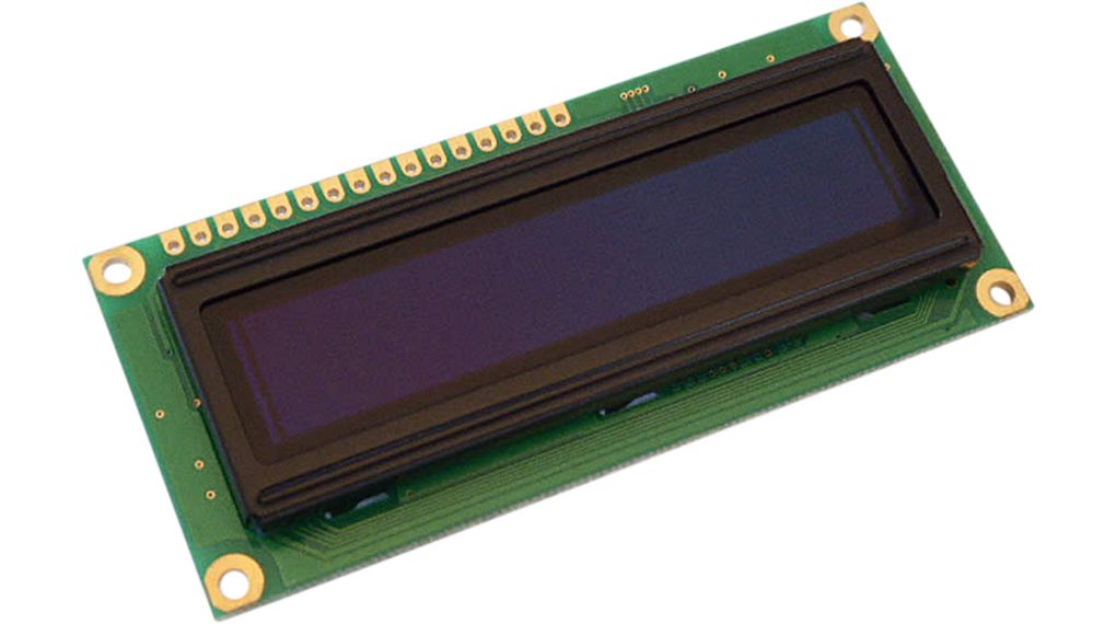Alfanumerisk OLED-display,Vit,66 x 16 mm