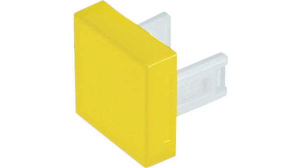 Kalotte Vierkant Gelb, transparent Kunststoff Schalter der Serie 31