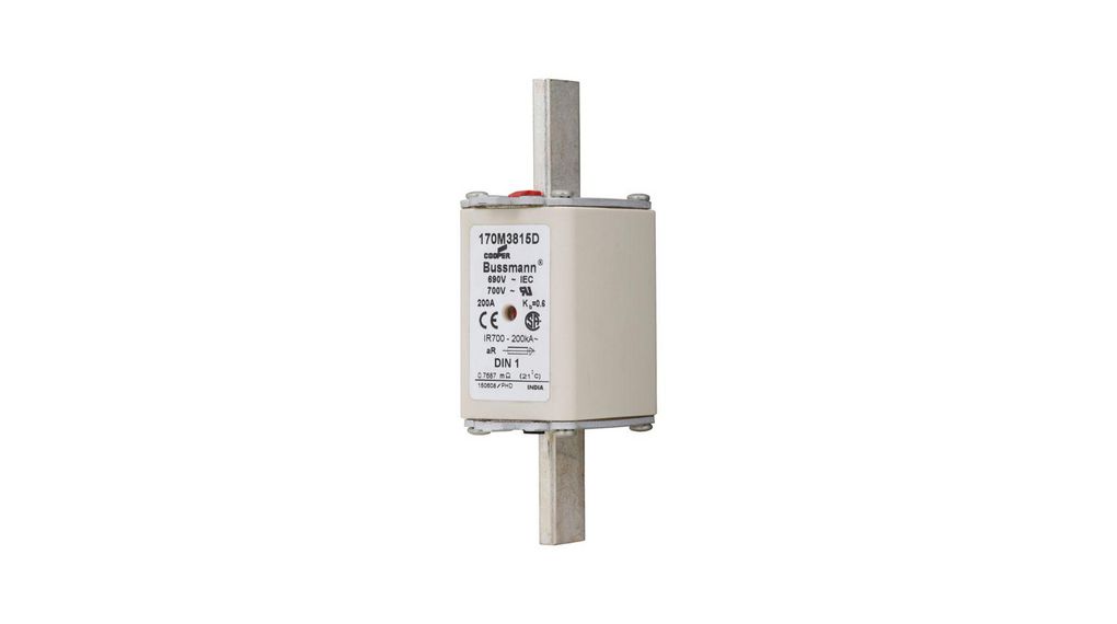 200A Centred Tag Fuse, NH1, 690V ac, Pack of 6 pieces