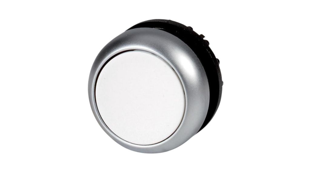 Actionneur bouton-poussoir Fonction momentanée Bouton-poussoir Métallique / Blanc IP66 / IP67 / IP69K M22 Series Moller RMQ-Titan Pushbutton Switches