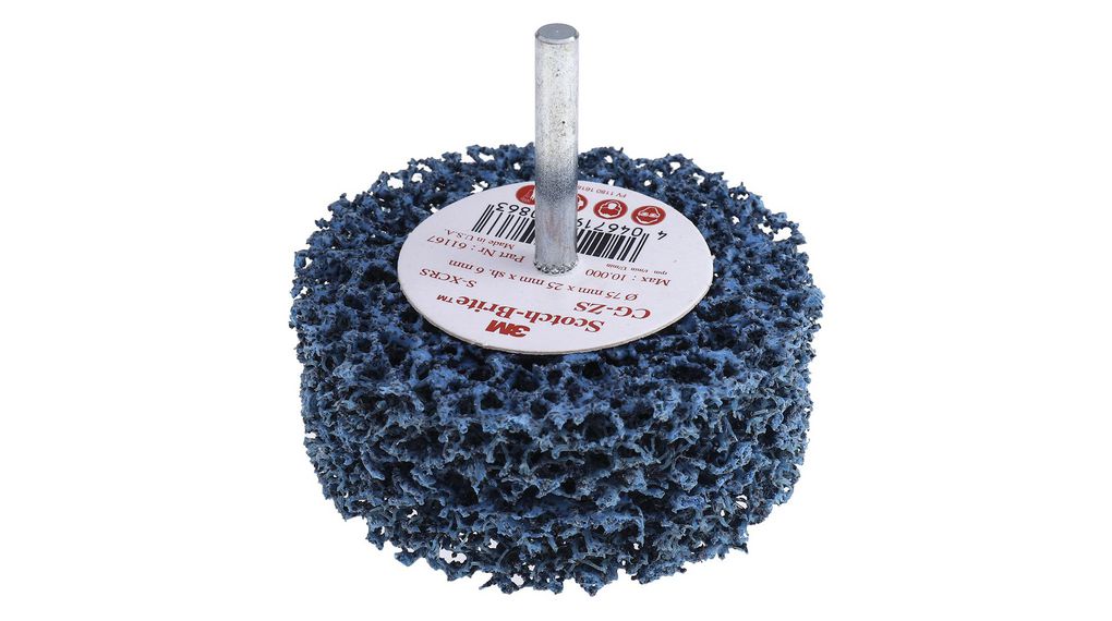 Abrasive Brush, P50, 75mm 10000 min-1