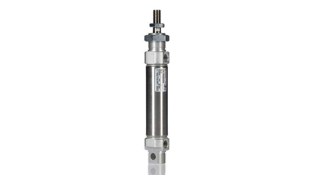 Norgren Pneumatic Piston Rod Cylinder - 25mm Bore, 80mm Stroke, RT/57210/M/25 Series, Double Acting, Dubbelwerkend