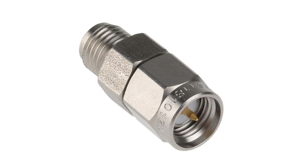 Radiall 50Ohm RF Attenuator Straight SMA Connector SMA Plug to Socket 10dB, Operating Frequency DC → 18GHz, 50Ohm