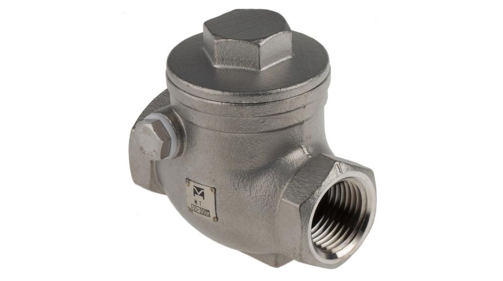Stainless Steel Single Check Valve, BSP 1/2in, 14 bar