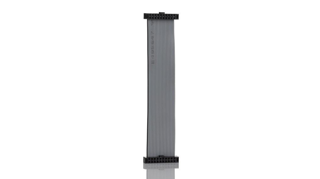 Ribbon Cable, Cores - 20, Pitch Spacing - 2mm, 300V, 100mm, Grey