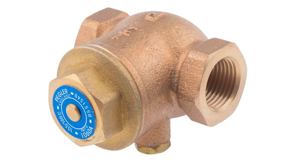 Bronze Single Check Valve, BSPT 1/2in, 20 bar