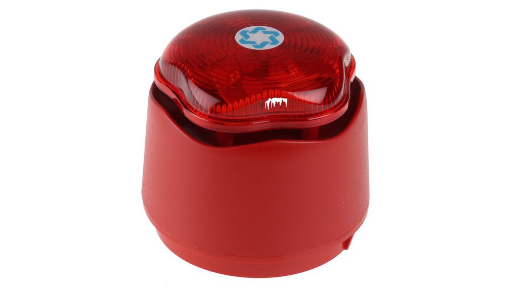 Hosiden Besson Banshee Excel Lite Series Red Sounder Beacon, 9 → 30 V dc, IP45, Bayonet Mount, 110dB at 1 Metre