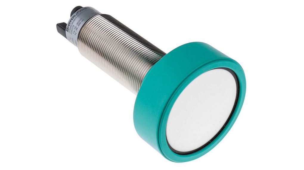 Pepperl + Fuchs Ultrasonic Threaded Barrel Proximity Sensor, M30, 6 m Detection, PNP NO/NC, 12 → 30 V dc