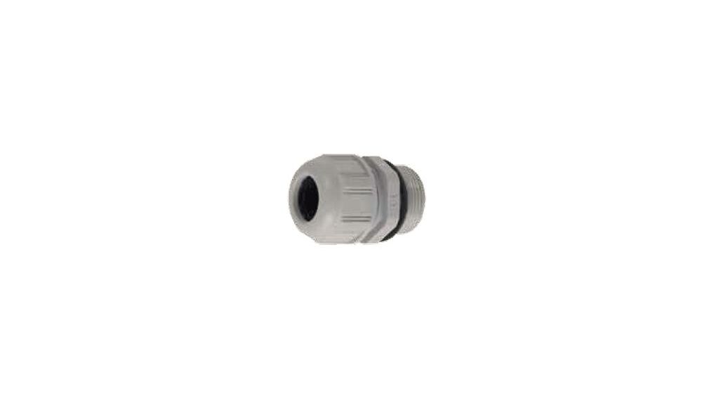 GWconnect Plastic Cable Gland with Gasket M25x1.5 Thread Grey RAL 7001