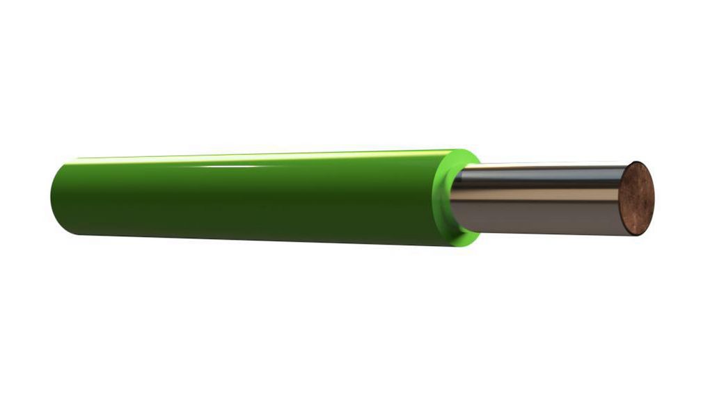 Przewód do połączeń owijanych Posrebrzana miedź 0.2mm² Zielone 100m