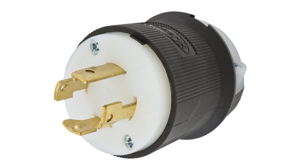 Twist-lock American Plug 30A 250V NEMA L15 - 30P Plug Noir