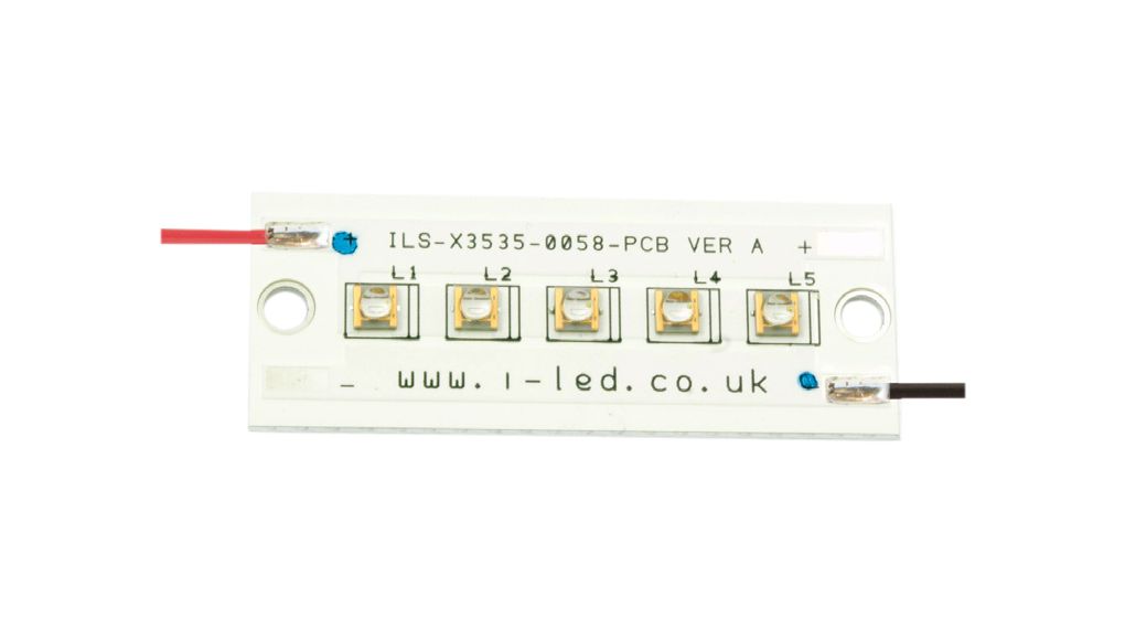 UV LED-rekkekretskort 410nm 20V 1A 55° SMD