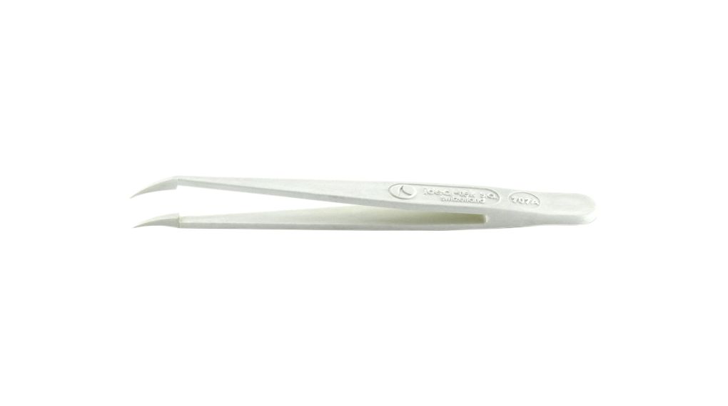 Tweezers Full Plastic Delrin Angled / Pointed / Curved 115mm