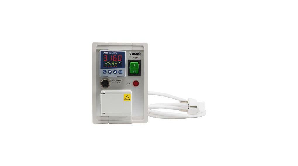 Jumo dTRON PID Temperature Controller, 170 x 108mm Analogue Input, 3 Output Relay, 230 V ac Supply Voltage PID Controller