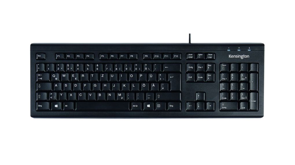 Keyboard, ValuKeyboard, US English with €, QWERTY, USB, Cable