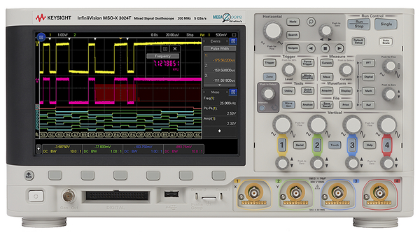 Oscilloscope 3000TX DSO 4x 200MHz 5GSPS USB / GPIB / LAN / WVGA Video Out