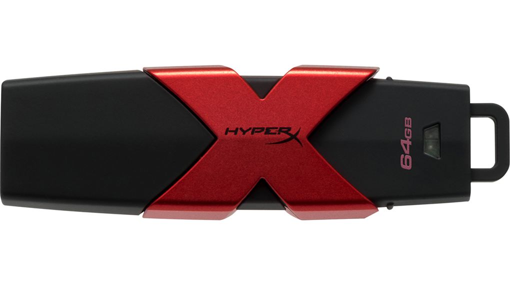 USB Stick, HyperX Savage, 64GB, USB 3.1, Black / Red