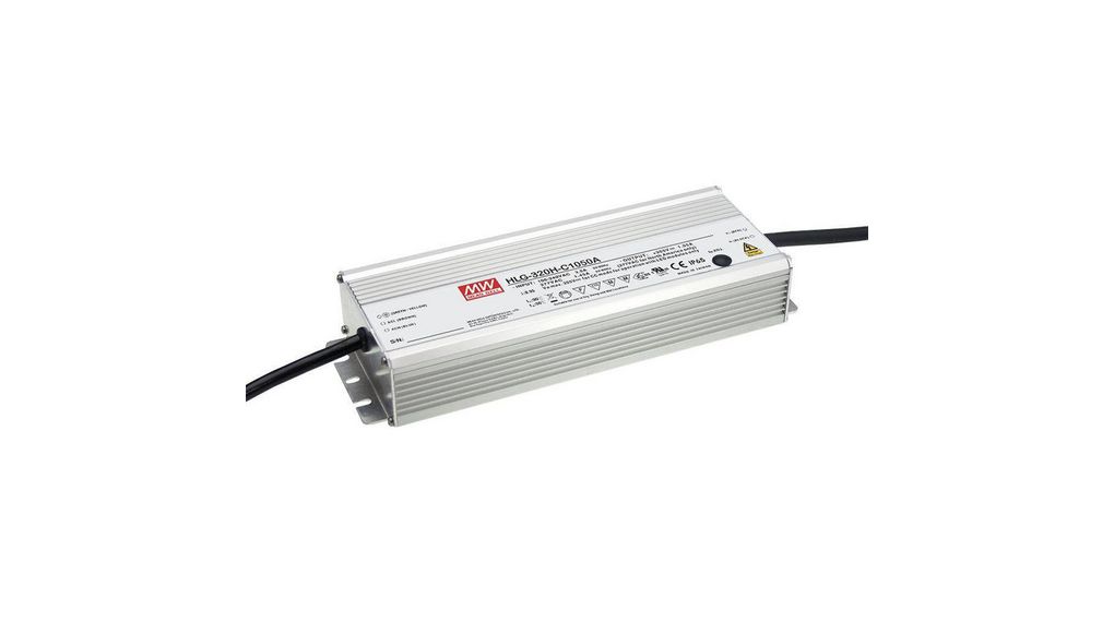 Led 320w Led Module HLG-320H-C1400DA | MEAN WELL LED Driver 320W 1.4A 114 ... 229V IP67 ...