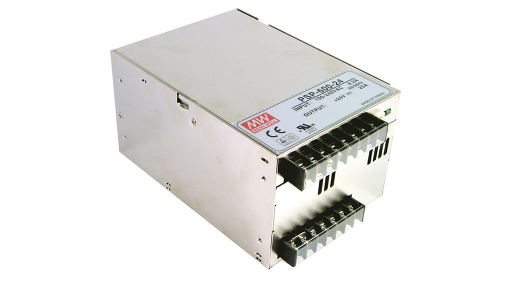 Switch-Mode strømforsyning, 600W, 24V, 25A
