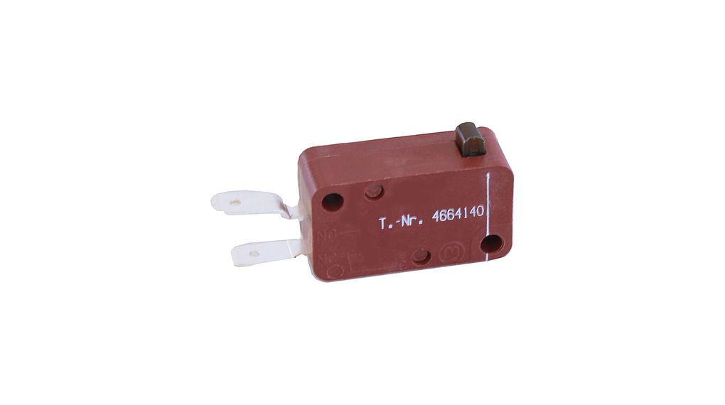 Micro Switch 1005, 10A, 1NO, 3.8N, Plunger