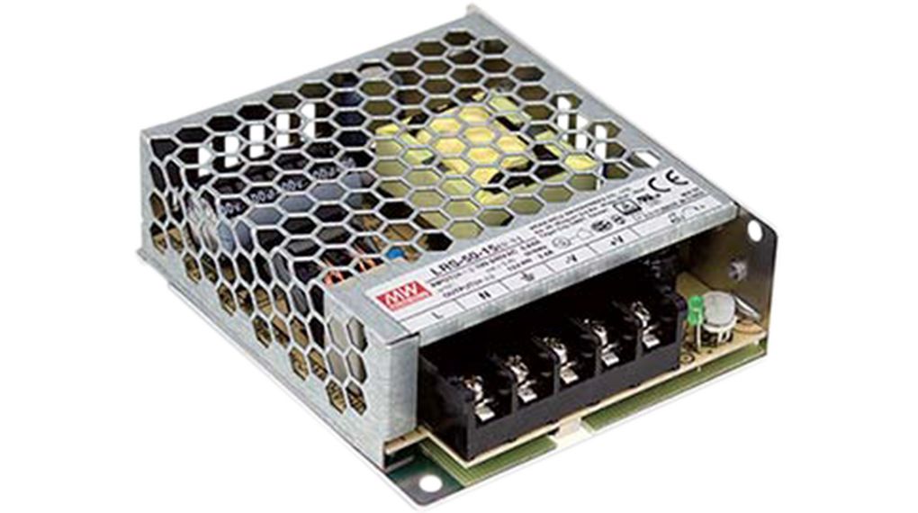 Embedded Switch Mode Power Supply SMPS, 51W, 15V, 3.4A