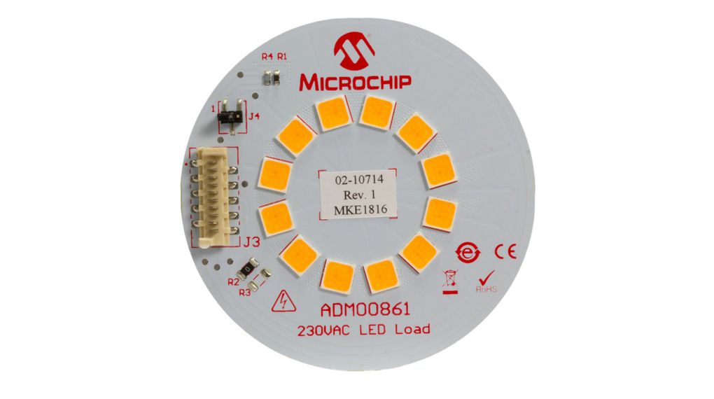 ADM00861, Microchip LED-Platine, 230 V