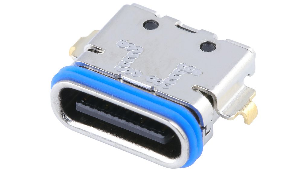 USB-Steckverbinder, Buchse, USB-C 3.2, Rechter Winkel, Positionen - 24