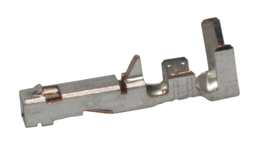 Crimpterminal, Uttag, Tenn, 10A, 22 ... 16AWG, Paket med 100 delar