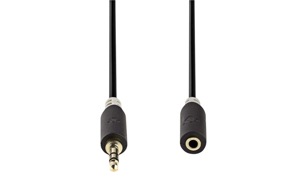 CABW22050AT100, Nedis Câble audio, Stéréo, Fiche jack 3.5 mm - Prise Jack  3.5 mm, 10m