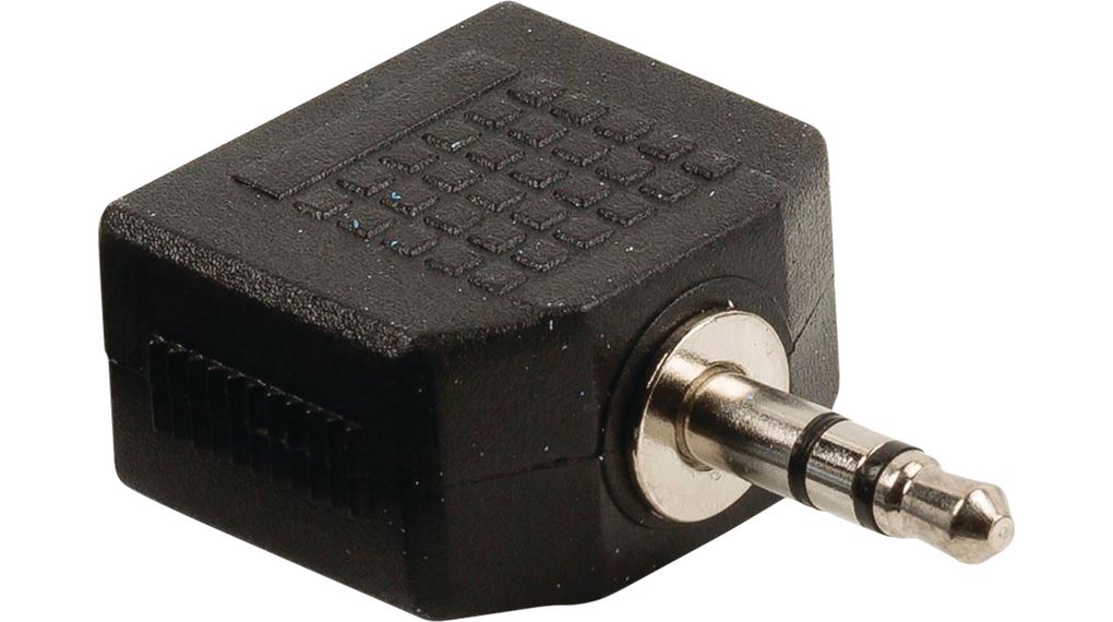 Audio Adapter, 3.5 mm Plug - 2x 3.5 mm Socket