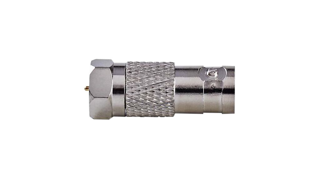 RF Adapter, Straight, F Plug - IEC (Coax) Socket