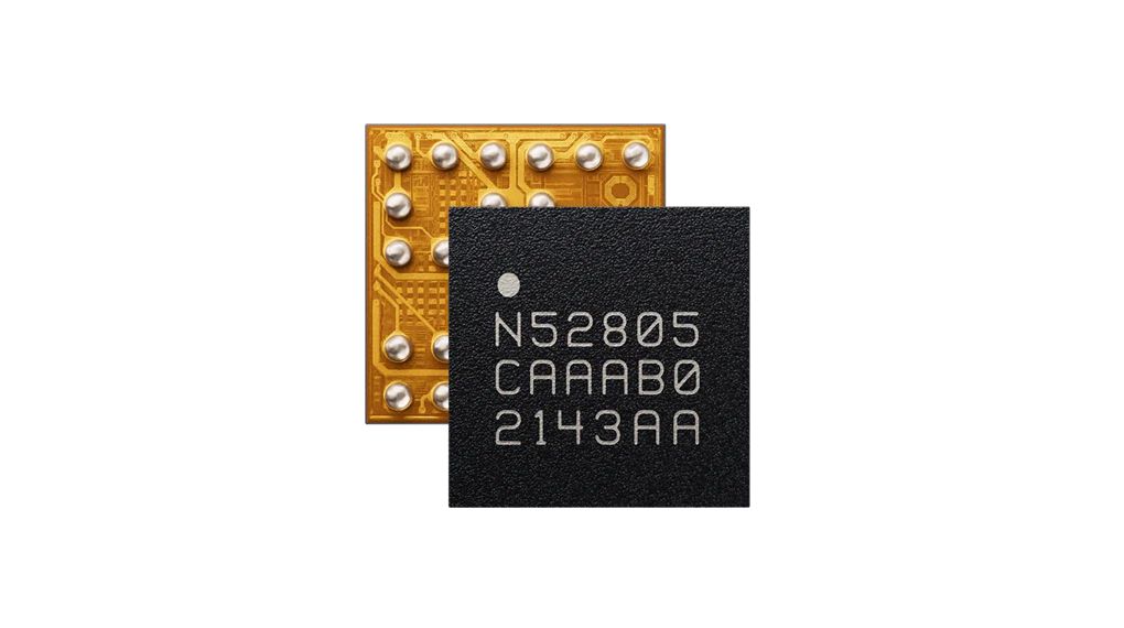nRF52805 SoC, jossa on Bluetooth 5.4 / BLE