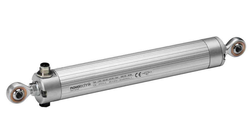 Winkelsensor Spannungsteiler 500mm 0.05% 5kOhm Gelenkkopfmontage Stecker, M12, 4-polig IP67 LWX