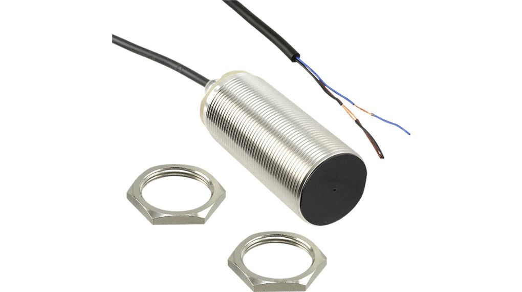 Inductive Sensor PNP, Make Contact (NO) 250Hz 30V 10mA 15mm IP67 Cable, 2 m E2B