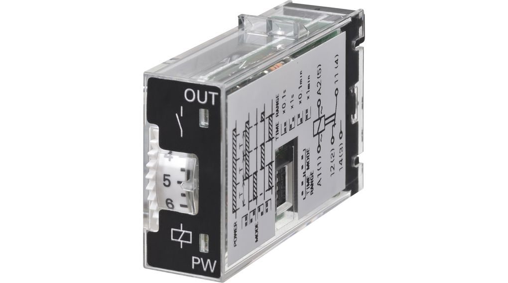 Solid-State Timer 12VDC 750VA 1NO Plug-In Connector 10min H3RN-B IP40