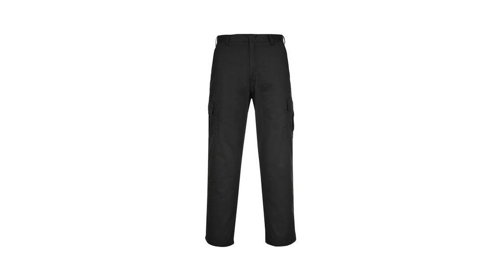 C701 Men's Black Cotton, Polyester, Size 2XL Waist Size 40 in W 31in L, 2XL, Baumwolle / Polyester, Schwarz