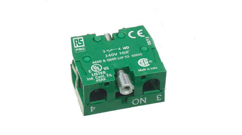 Contact Block, 500V, 1NO