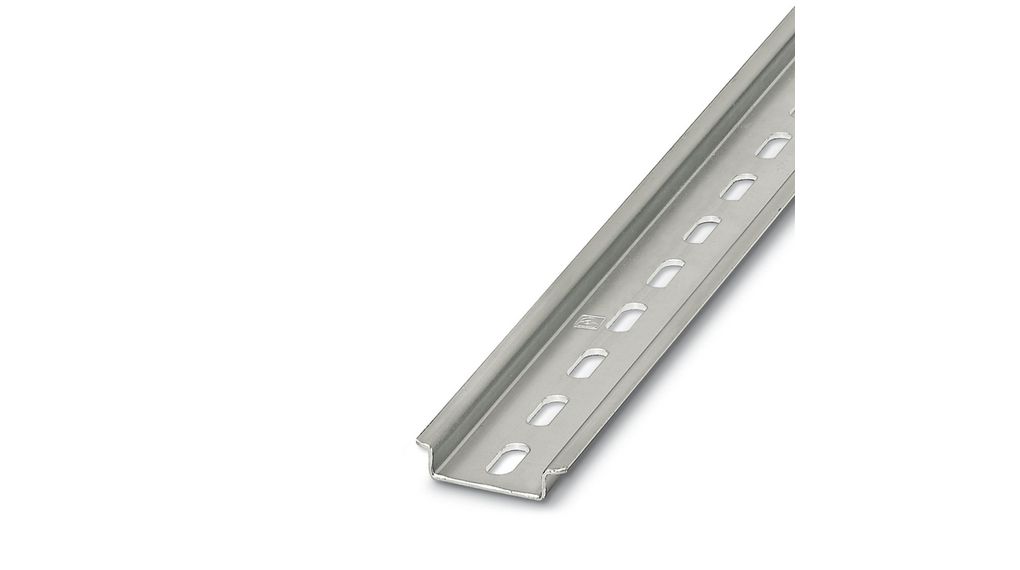 Tragschienenhalter, Stahl, Silber, 2 x 35mm