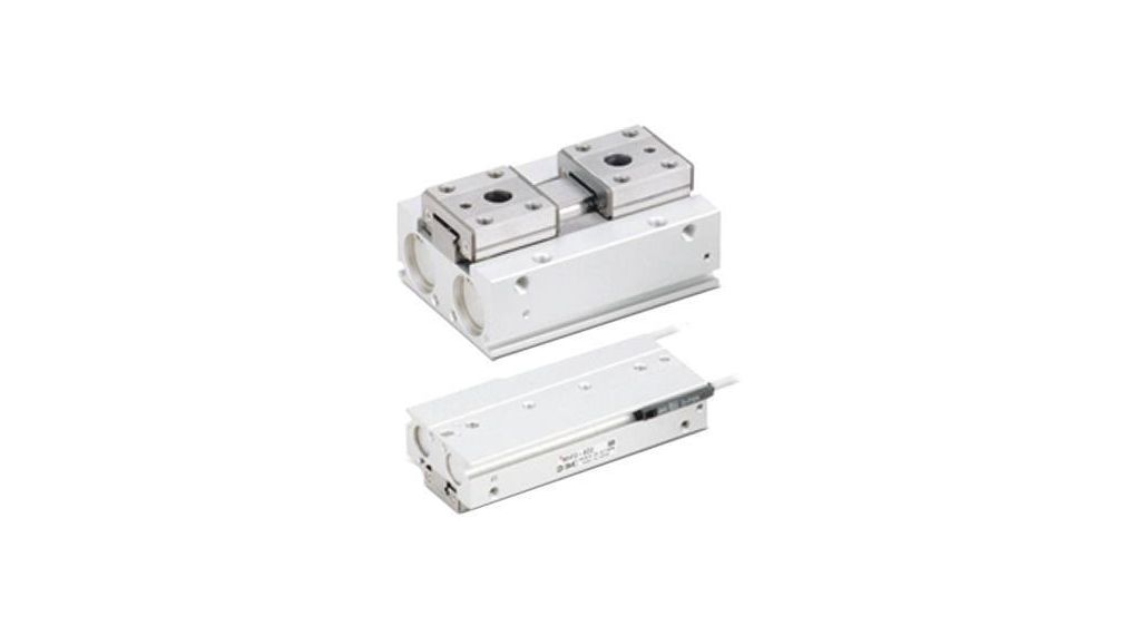 SMC 2 Finger Double Acting Action Pneumatic Gripper, MHF2-20D, Low Profile Gripping Type