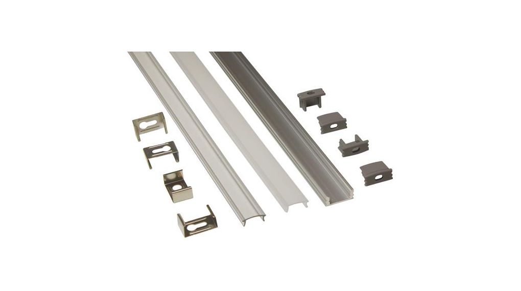 PowerLED LED Mount for Flexible LED Strips 1000 x 17mm, 1x17